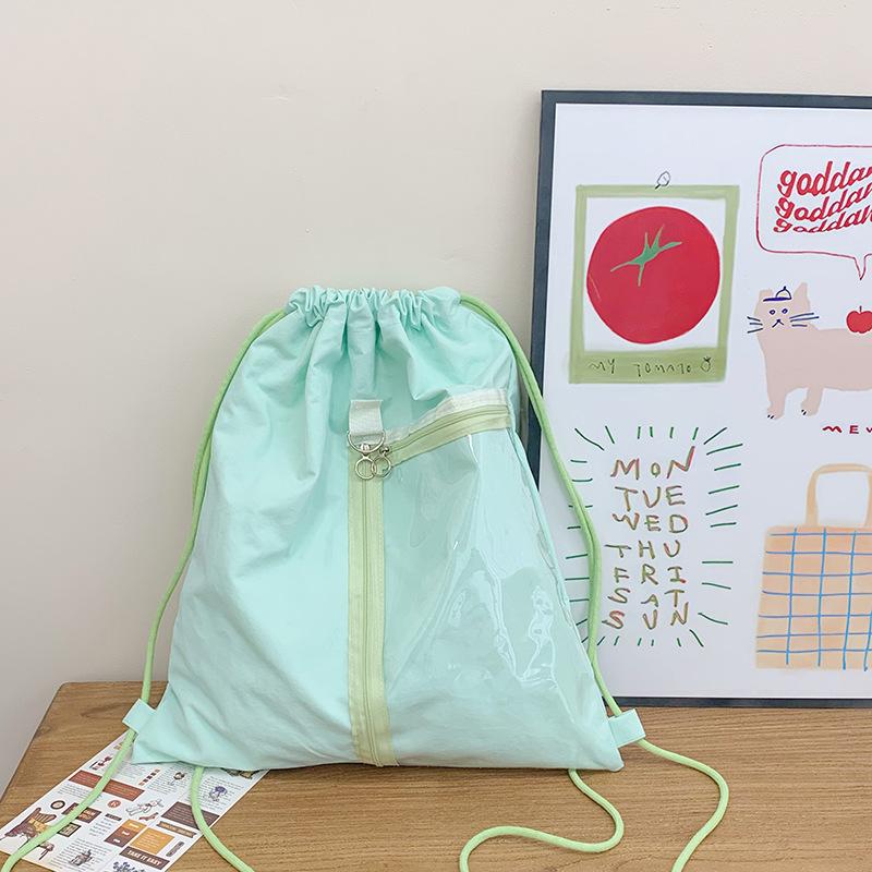 Корейский нишевый дизайн досуг 2025 новый большой вместимости иностранный стиль досуг личность модный тренд простой рюкзак зелёный